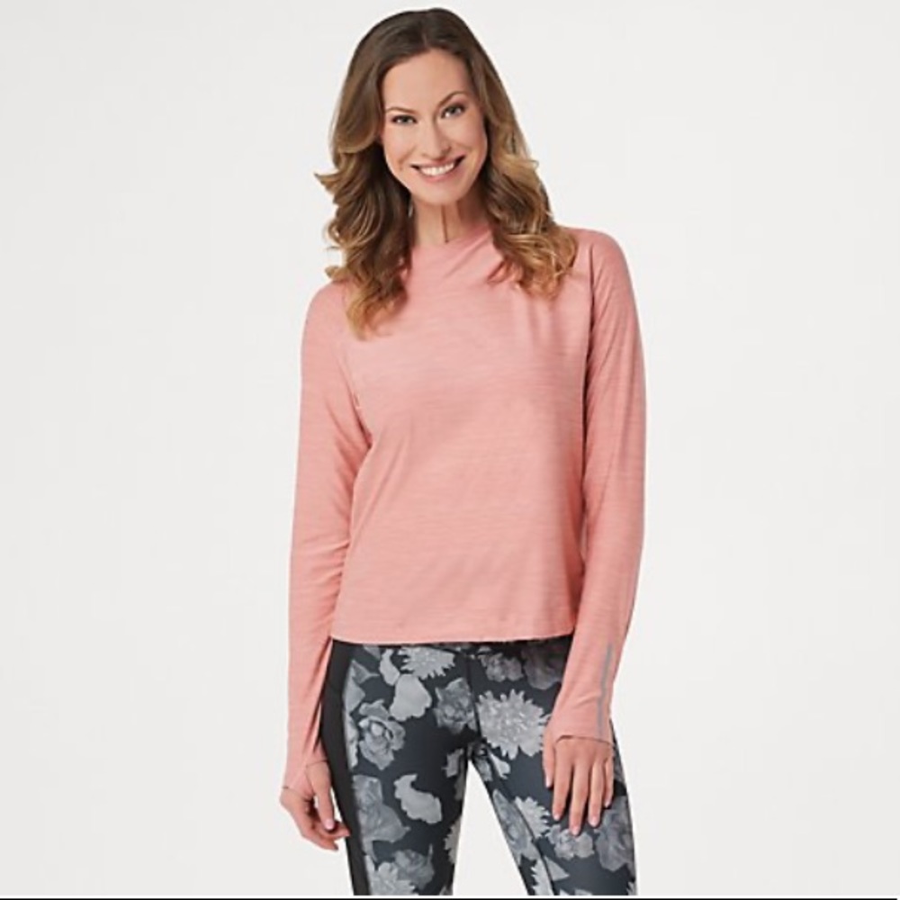 New Balance Dusty Rose Space Dye Pullover Hoodie